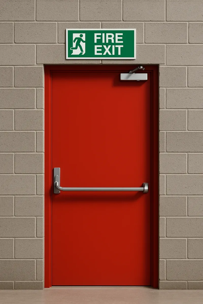 fire exits - professional steel doors available in halifax from UK manufacturers