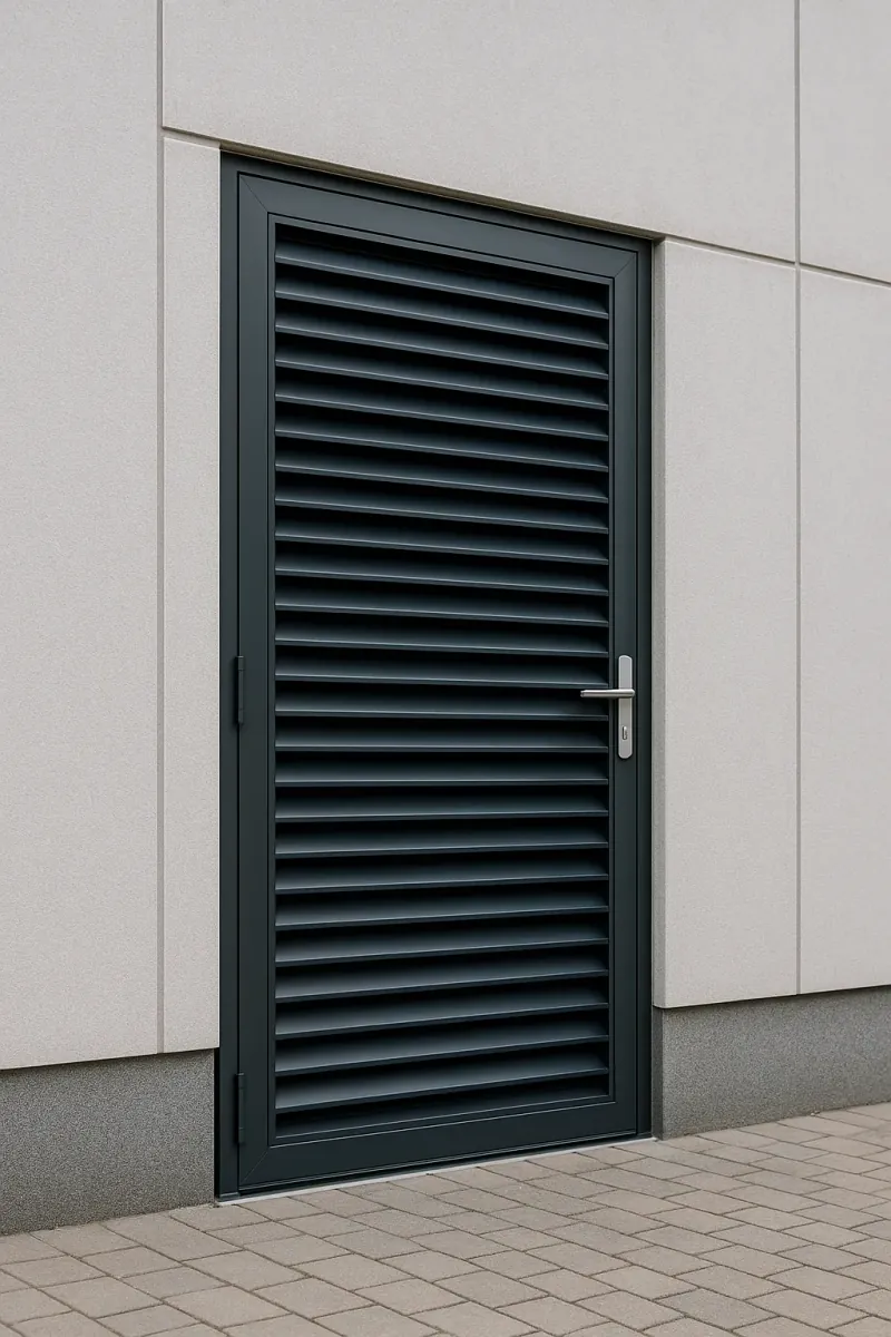 steel louvred doors - professional steel doors available in halifax from UK manufacturers